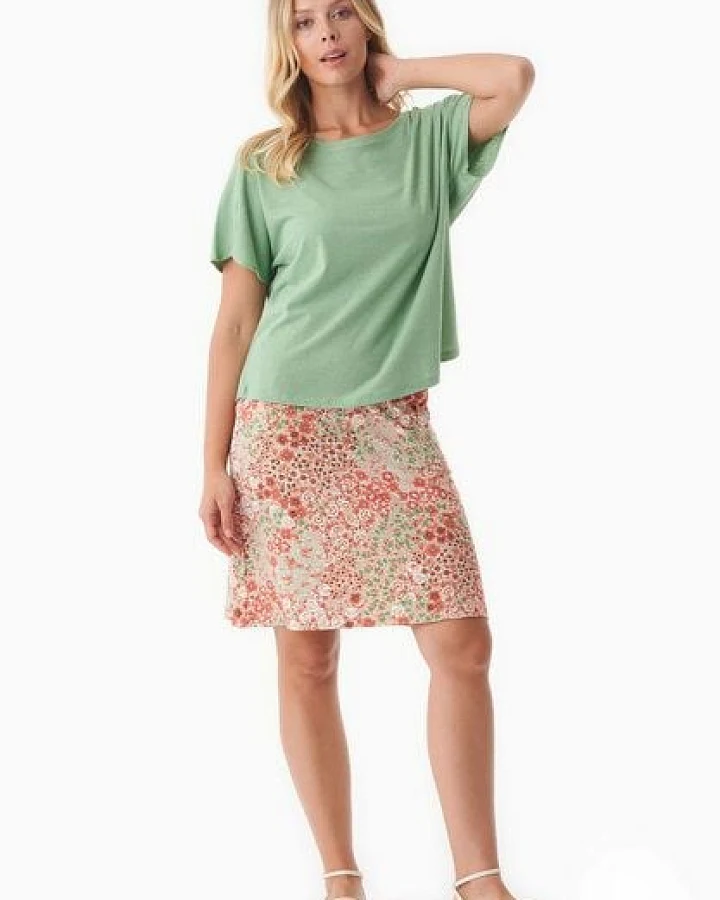 ORGANICATION Jerseyrock aus LENZING ECOVERO mit Blumenmuster