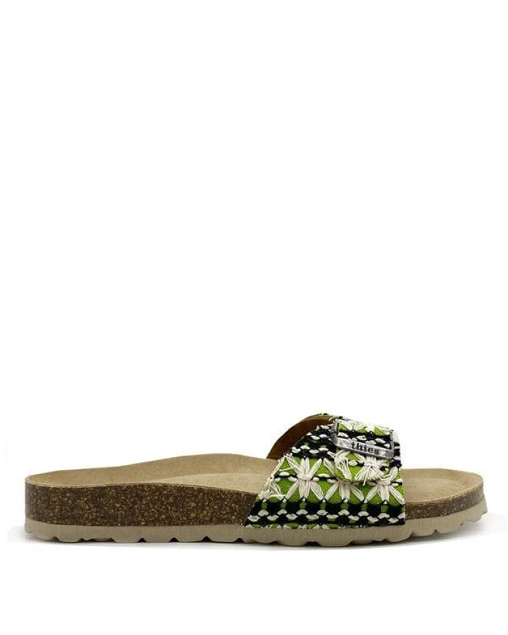 Vegane "thies ® Eco Boho Strap" Sandale aus recycelten Materialien