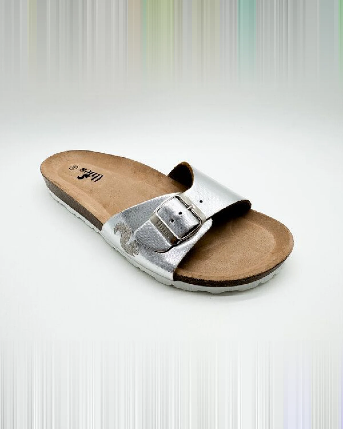 Vegane "thies ® Rec Shine Strap" Sandale aus recycelten post-consumer PET Flaschen – Ansicht 2