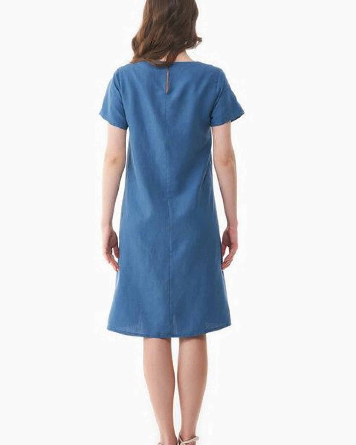 ORGANICATION Kleid aus TENCEL Lyocell und Leinen – Ansicht 4