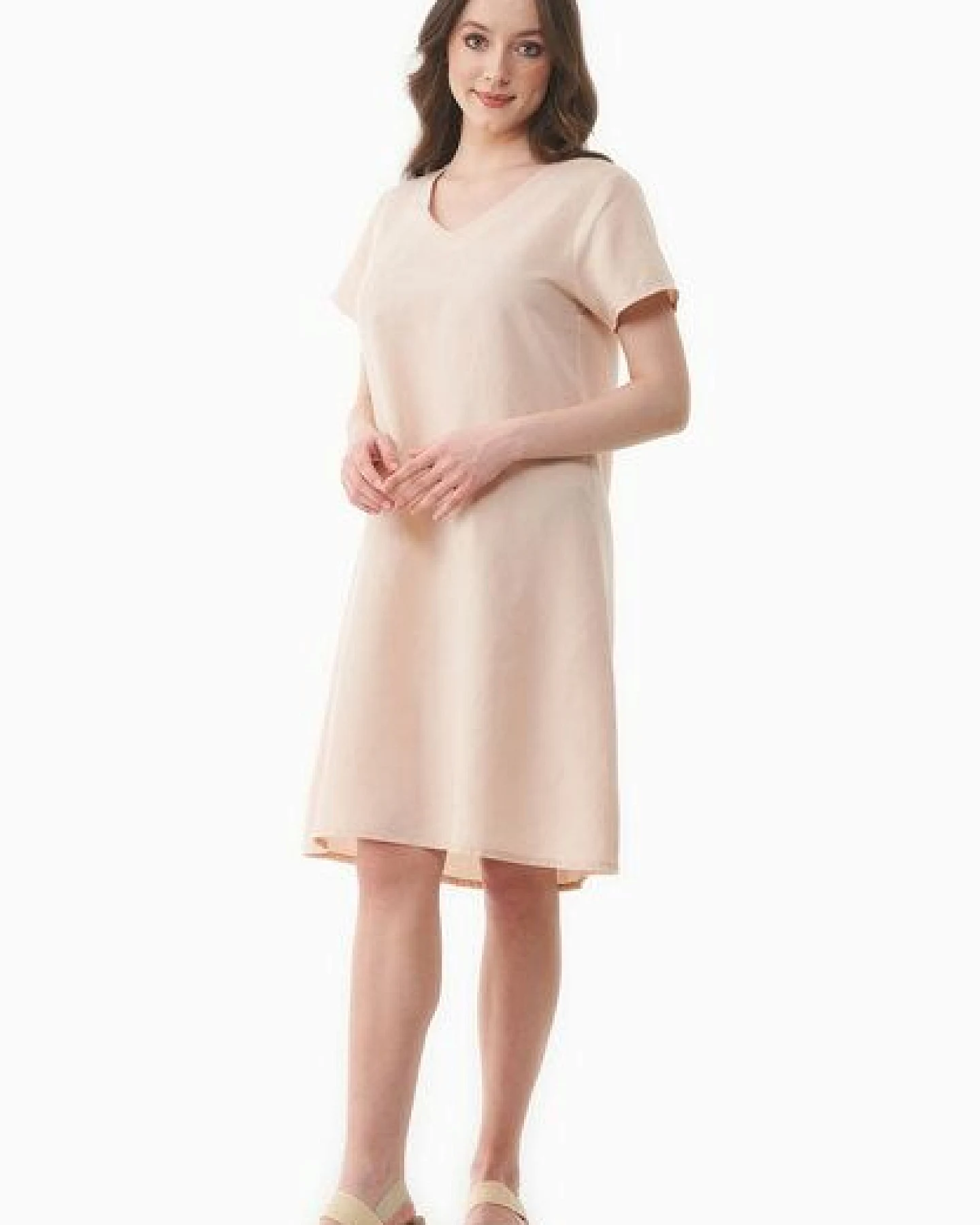 ORGANICATION Kleid aus TENCEL Lyocell und Leinen – Ansicht 3