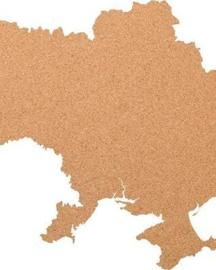 Kork-Deko Ukraine als Pinnwand aus Kork XXL ca. 83x53 cm