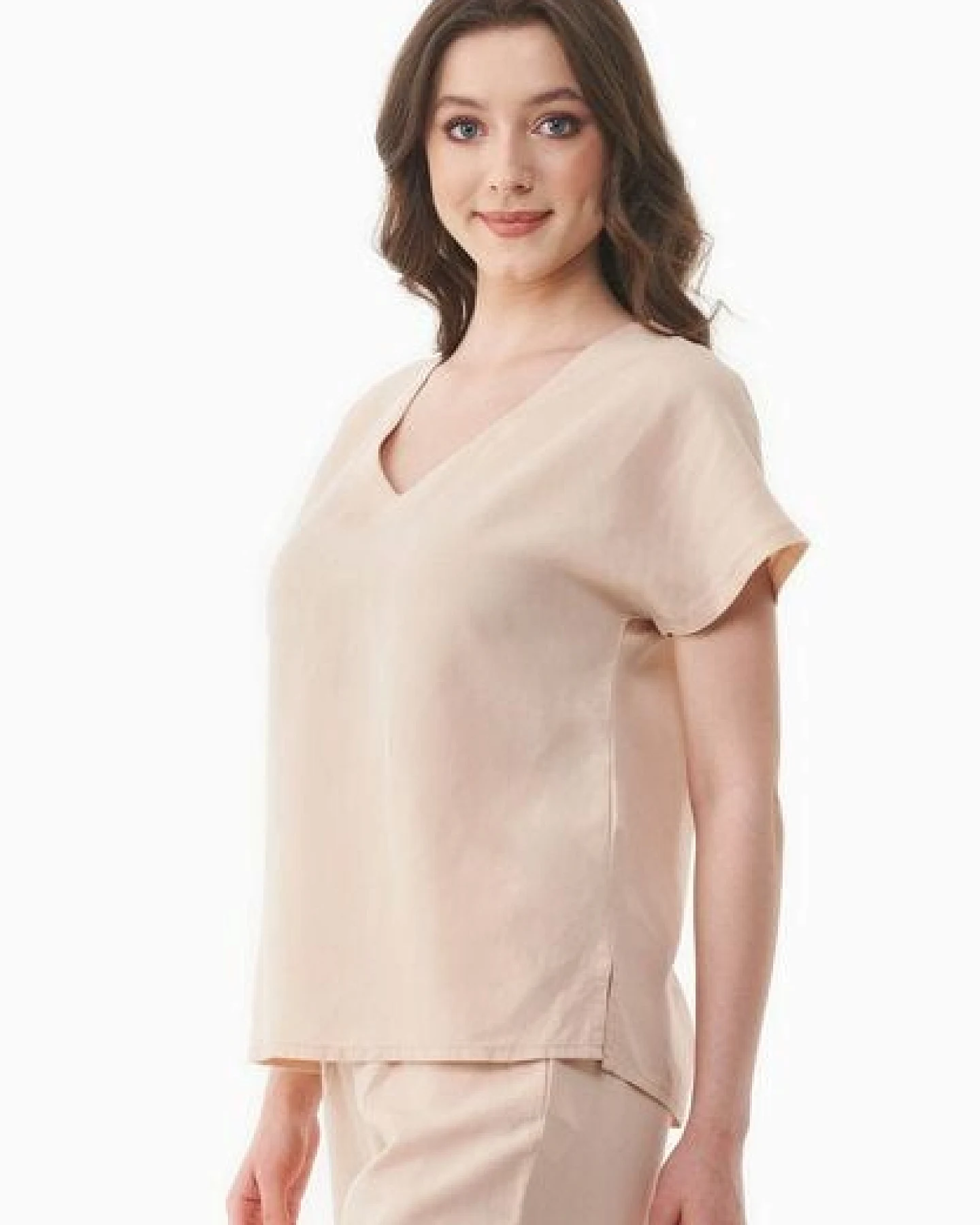 ORGANICATION Bluse aus TENCEL Lyocell und Leinen – Ansicht 4