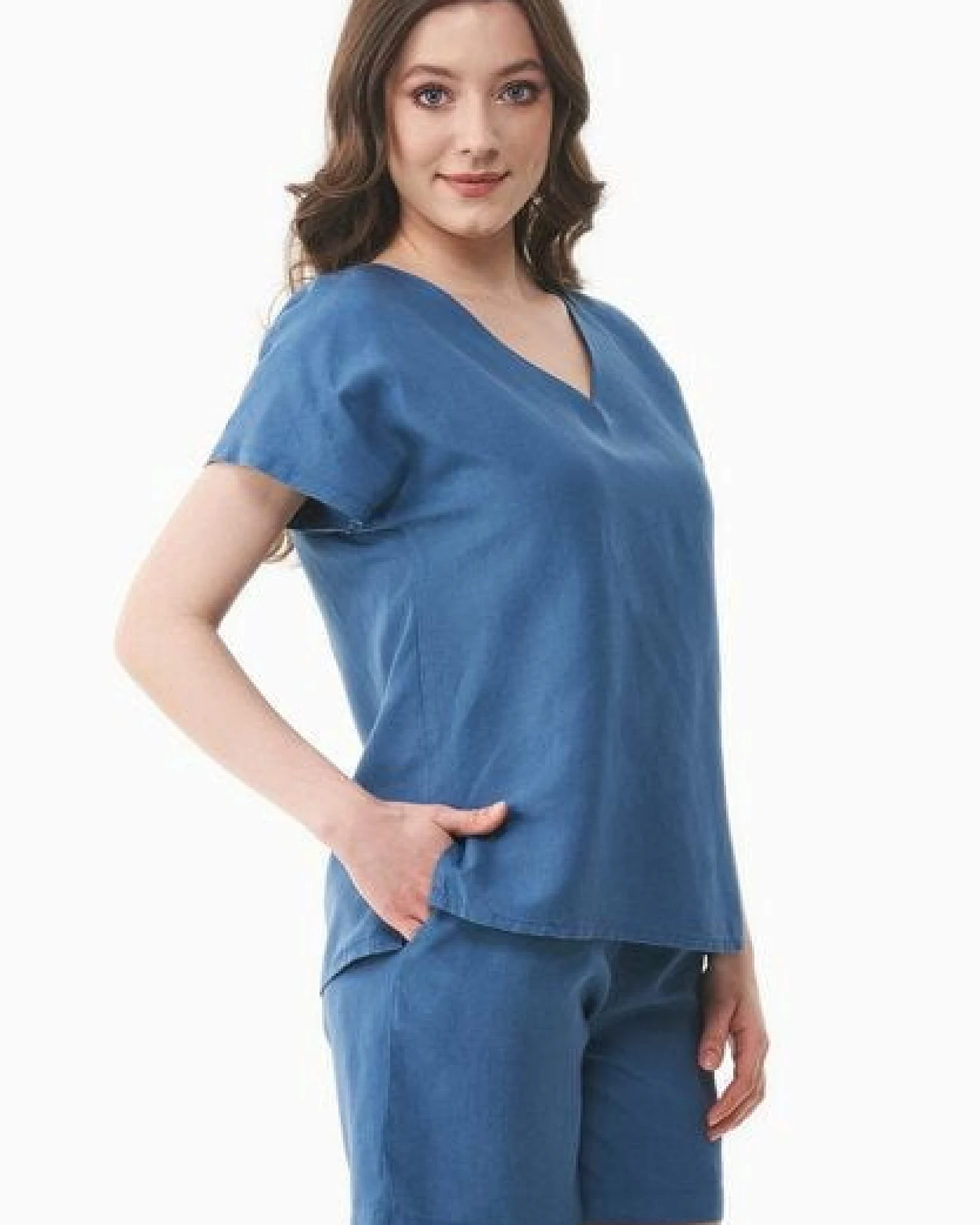 ORGANICATION Bluse aus TENCEL Lyocell und Leinen – Ansicht 3