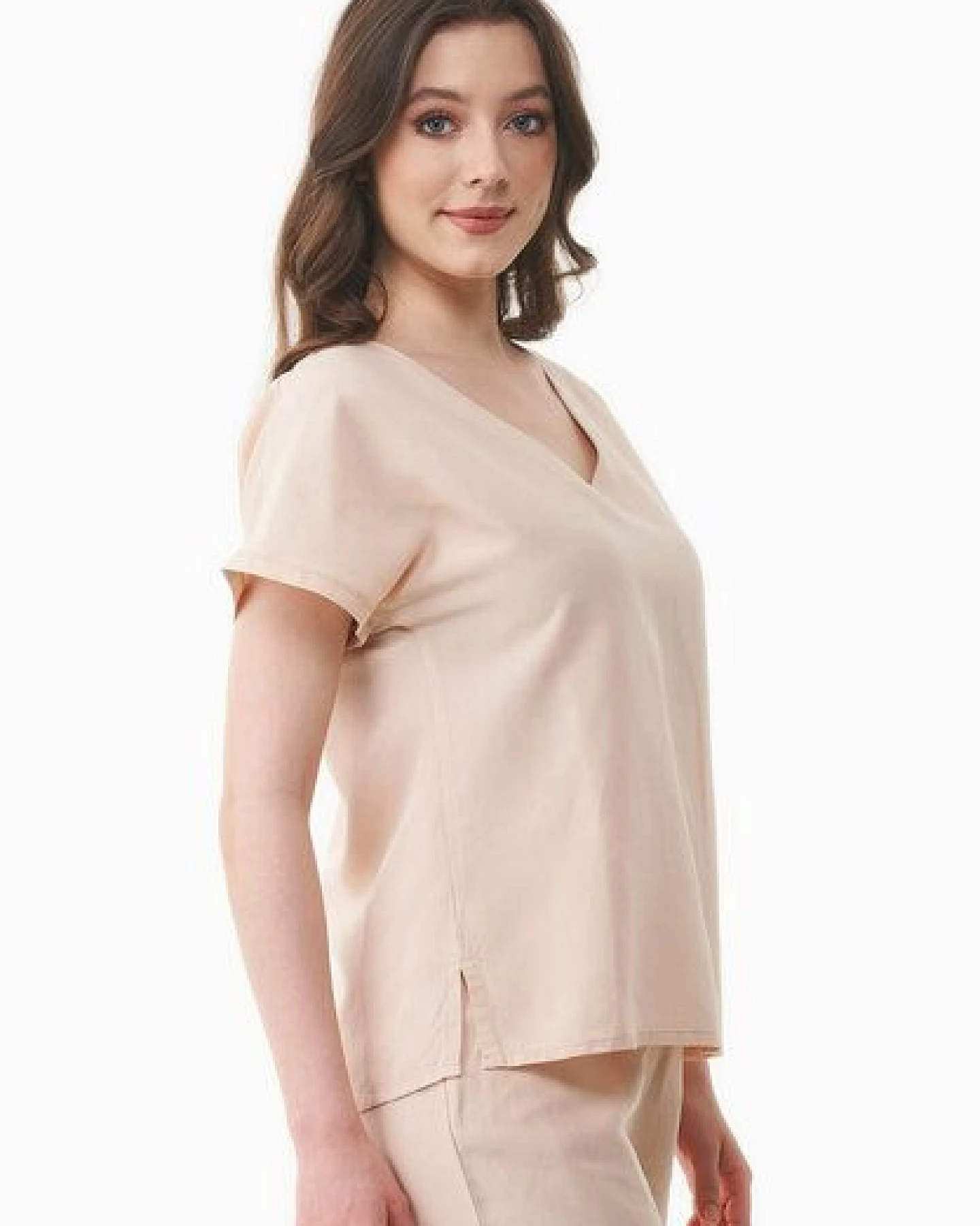 ORGANICATION Bluse aus TENCEL Lyocell und Leinen – Ansicht 3