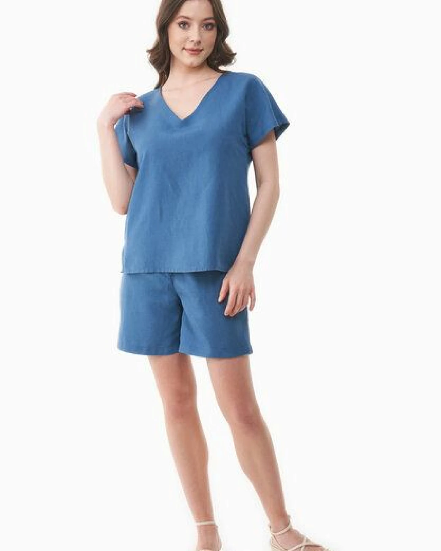 ORGANICATION Bluse aus TENCEL Lyocell und Leinen – Ansicht 2
