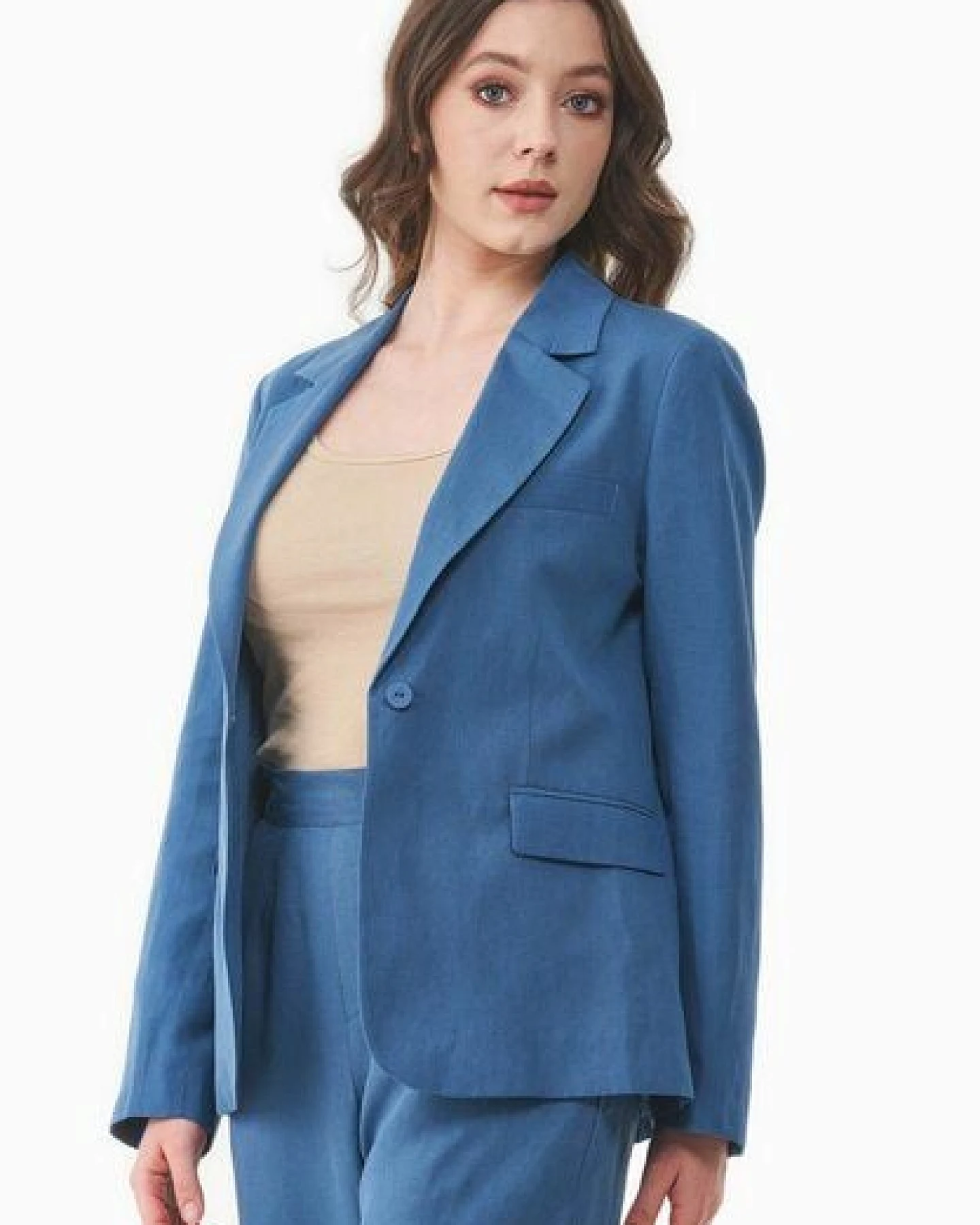 ORGANICATION Blazer aus TENCEL Lyocell und Leinen – Ansicht 4