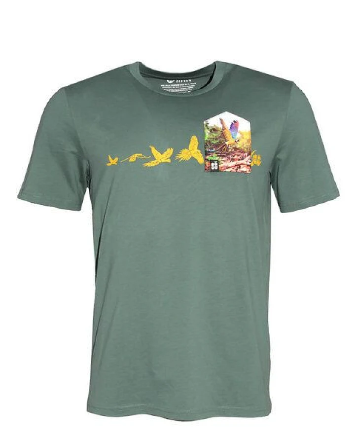 FÄDD Herren T-Shirt Rundhals aus Bio-Baumwolle "Papafly BT" Grün