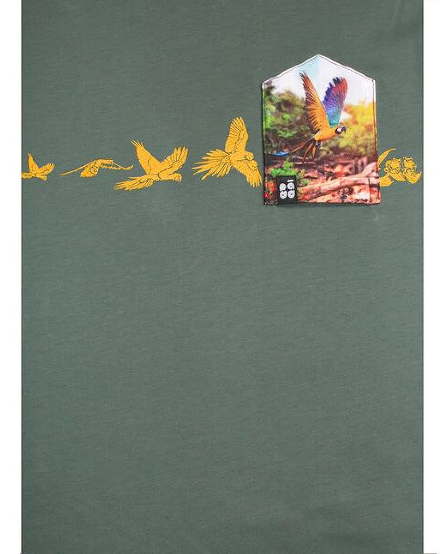 FÄDD Herren T-Shirt Rundhals aus Bio-Baumwolle "Papafly BT" Grün – Ansicht 2