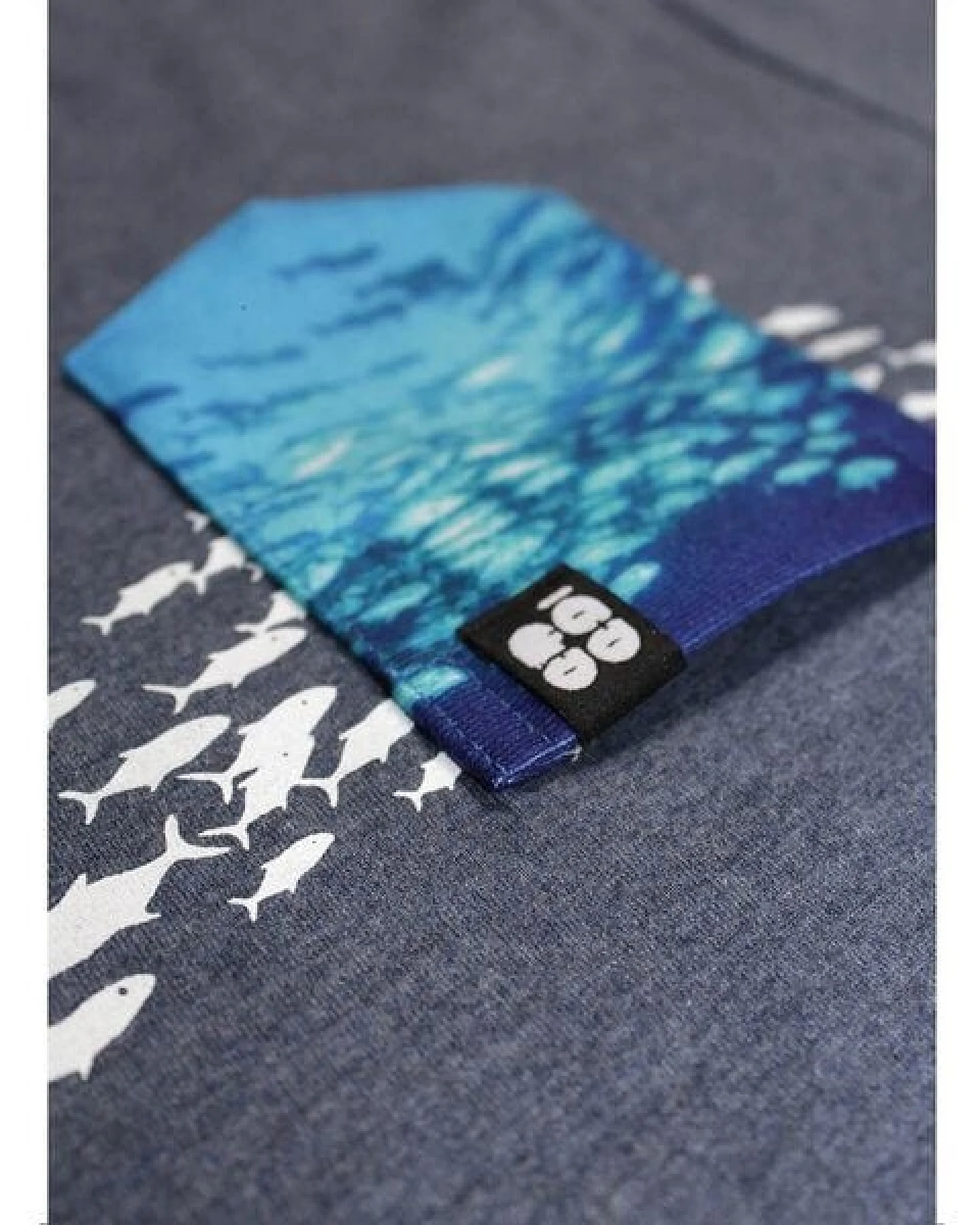 FÄDD Herren T-Shirt Rundhals aus Bio-Baumwolle "Schwarm BT" Blau – Ansicht 4