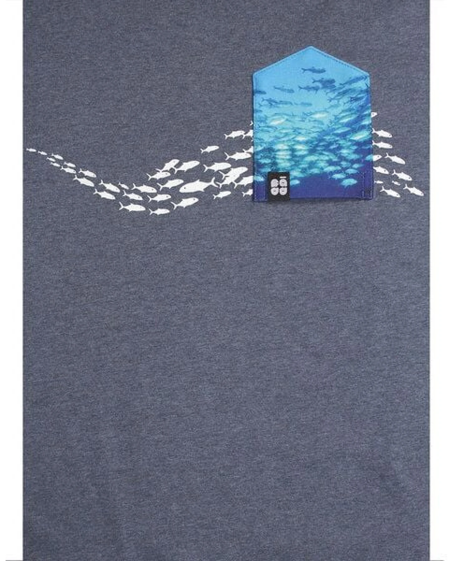 FÄDD Herren T-Shirt Rundhals aus Bio-Baumwolle "Schwarm BT" Blau – Ansicht 2