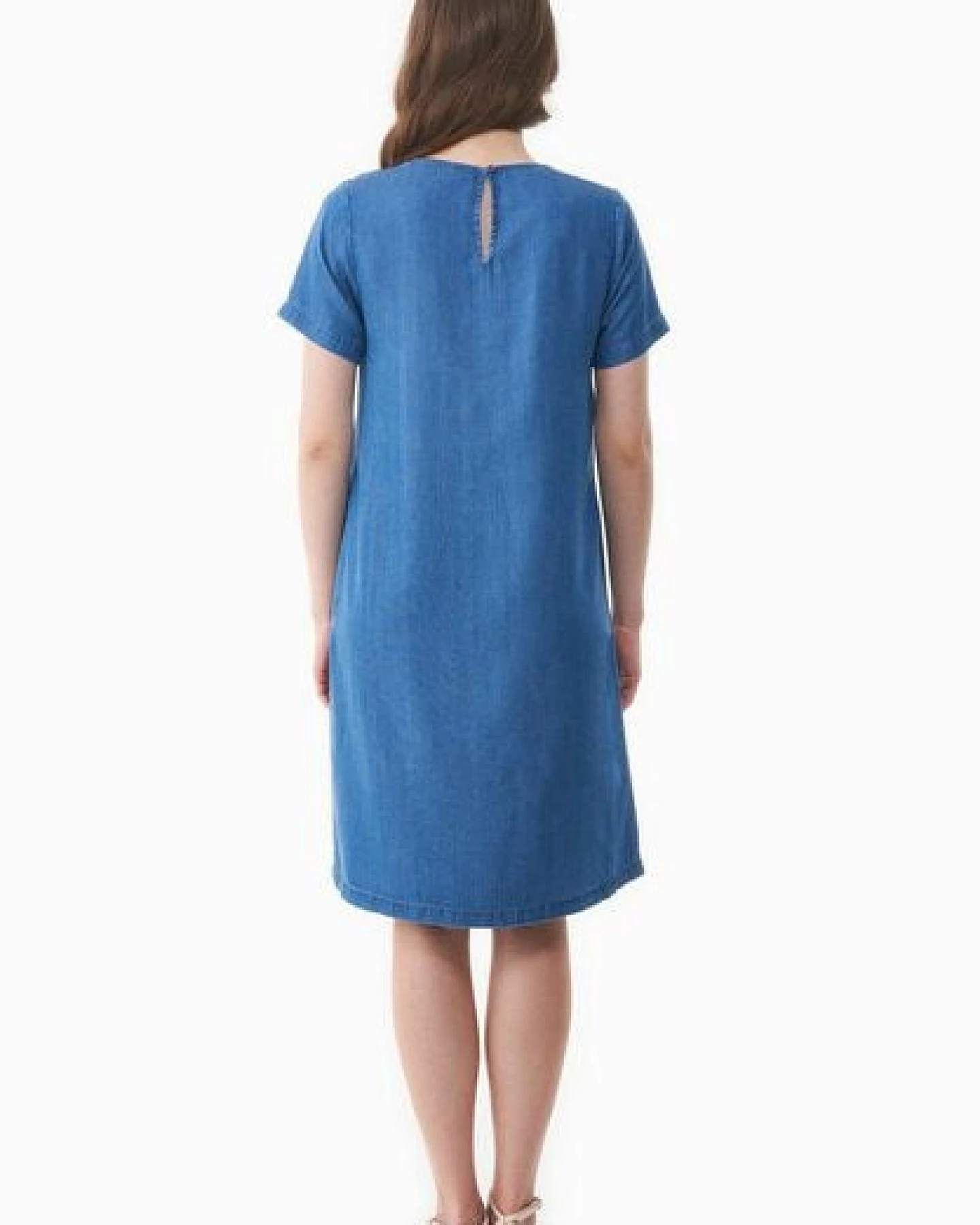 ORGANICATION Kleid aus TENCEL Lyocell in Denim-Optik – Ansicht 4