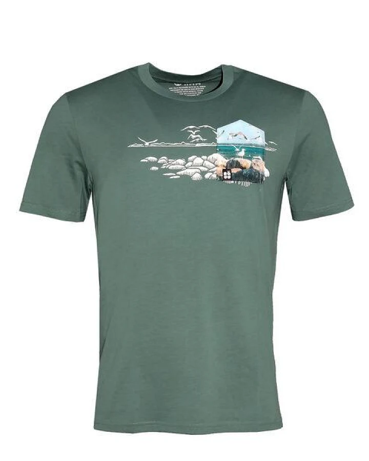 FÄDD Herren T-Shirt Rundhals aus Bio-Baumwolle "Mole BT" Grün