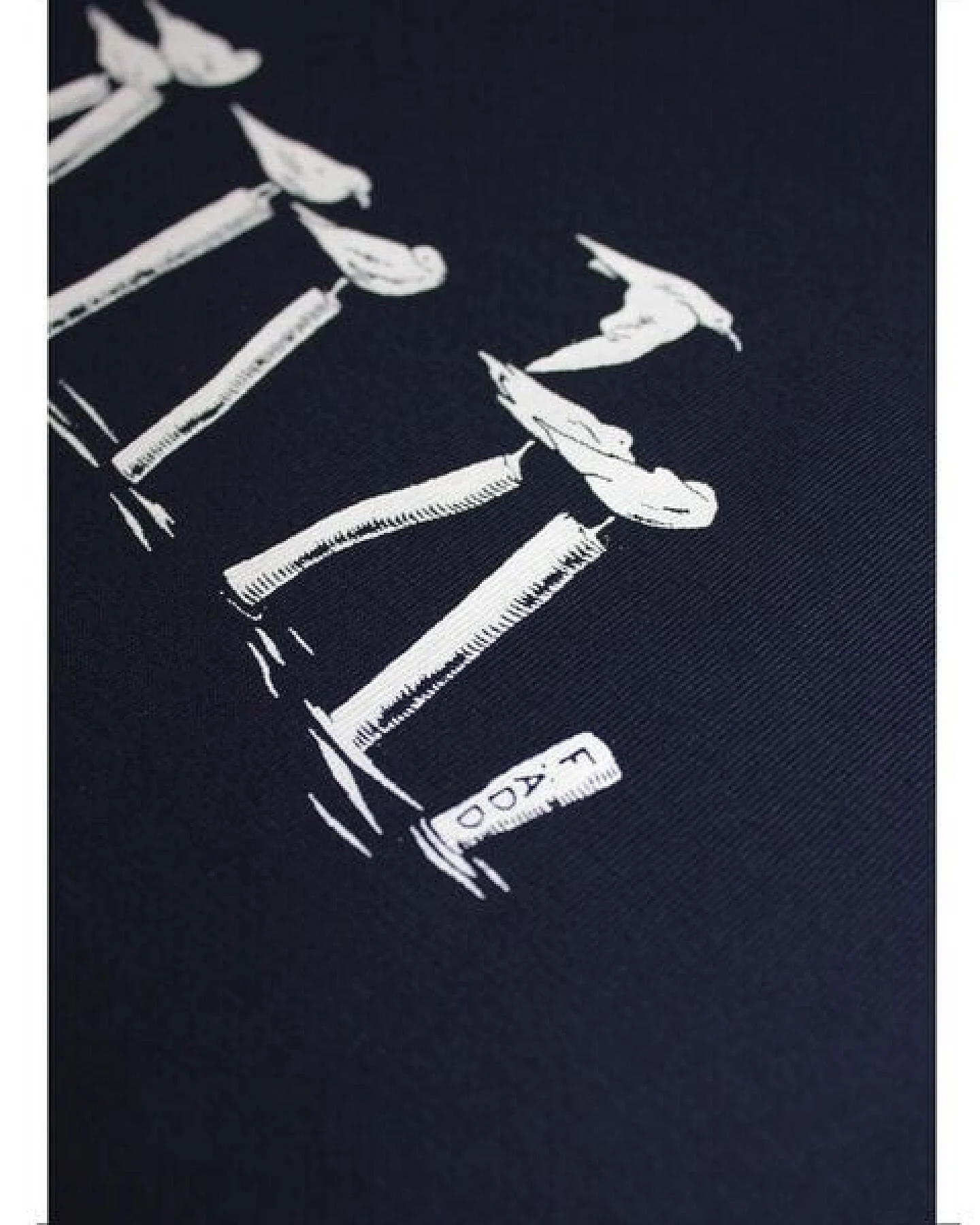 FÄDD Herren T-Shirt Rundhals aus Bio-Baumwolle "Vollpfosten" Navy Blau – Ansicht 4