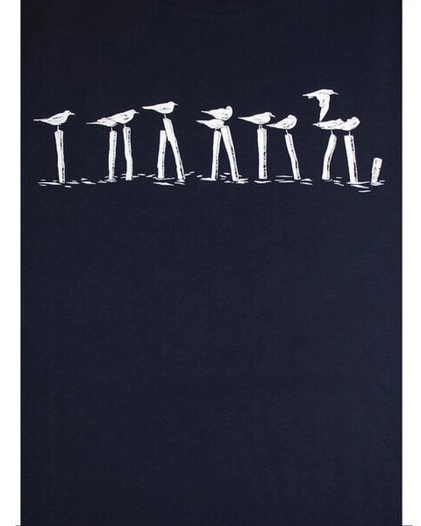 FÄDD Herren T-Shirt Rundhals aus Bio-Baumwolle "Vollpfosten" Navy Blau – Ansicht 2