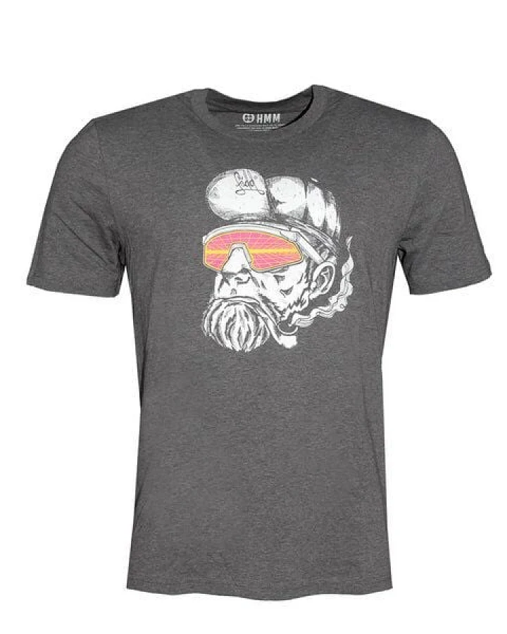 FÄDD Herren T-Shirt Rundhals aus Bio-Baumwolle "Fläsch Hipster Hans" Grau