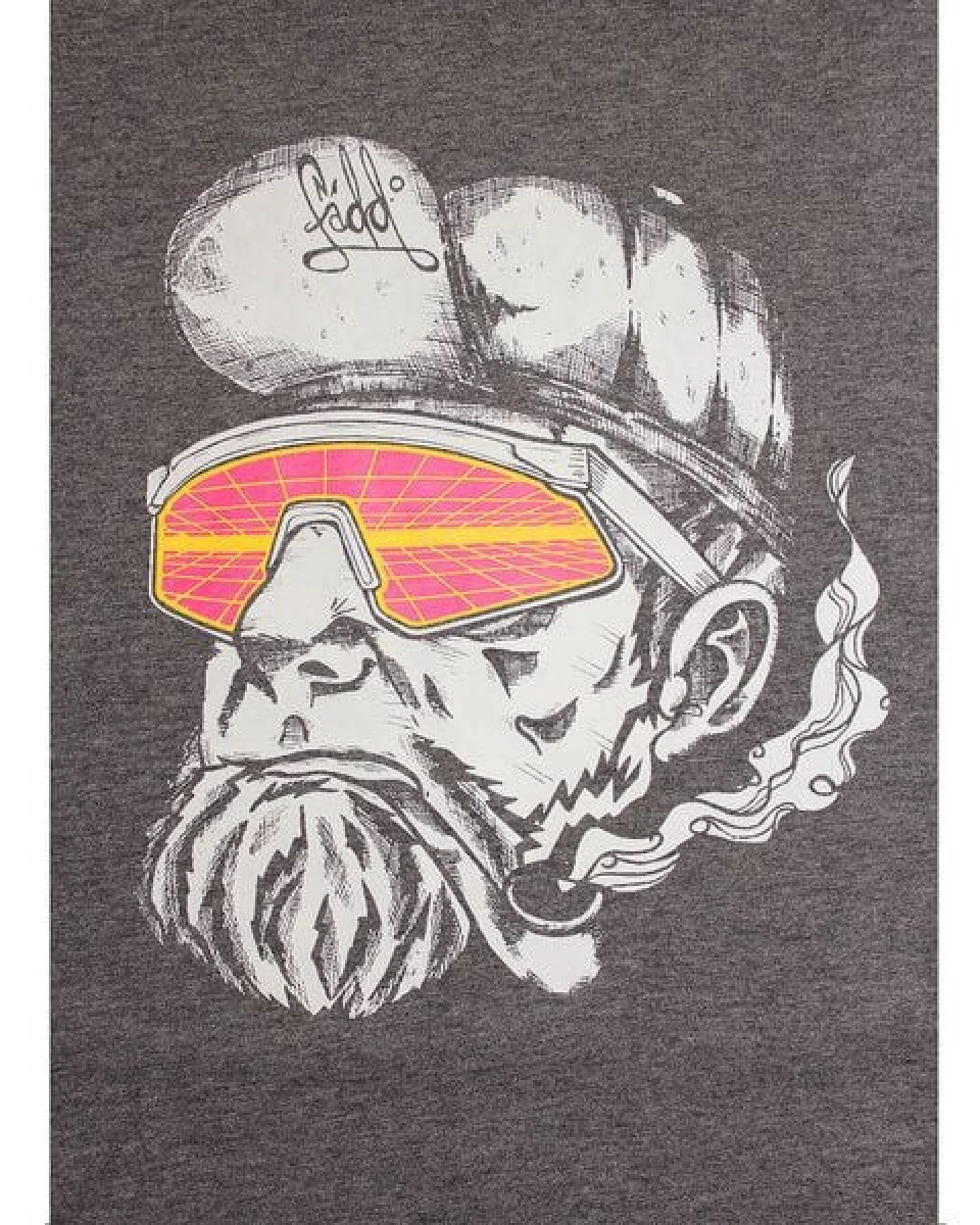 FÄDD Herren T-Shirt Rundhals aus Bio-Baumwolle "Fläsch Hipster Hans" Grau – Ansicht 2