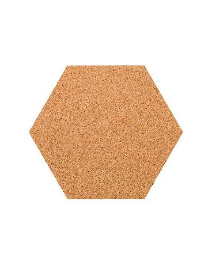 Kork-Deko Hexagon als Pinnwand aus Kork XXL ca. 55 x 55 cm