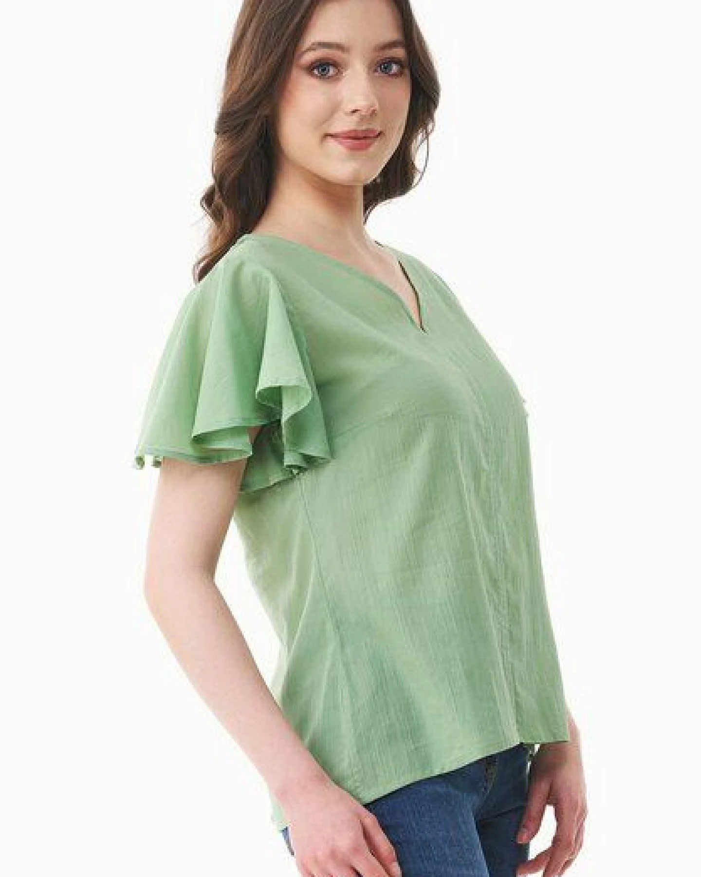 ORGANICATION Bluse aus Bio-Baumwoll-Voile – Ansicht 3