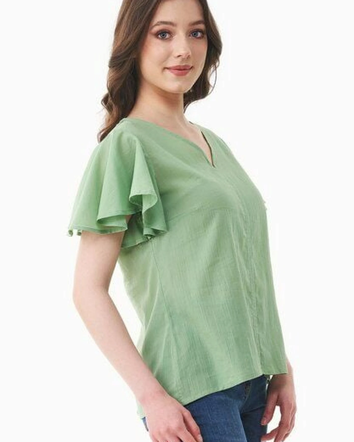 ORGANICATION Bluse aus Bio-Baumwoll-Voile – Ansicht 3