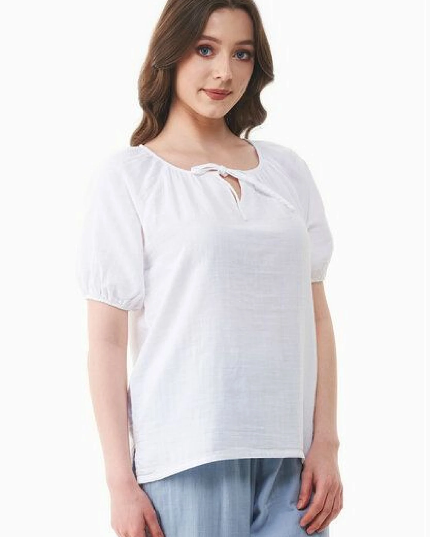 ORGANICATION Musselin Bluse aus Bio-Baumwolle – Ansicht 3