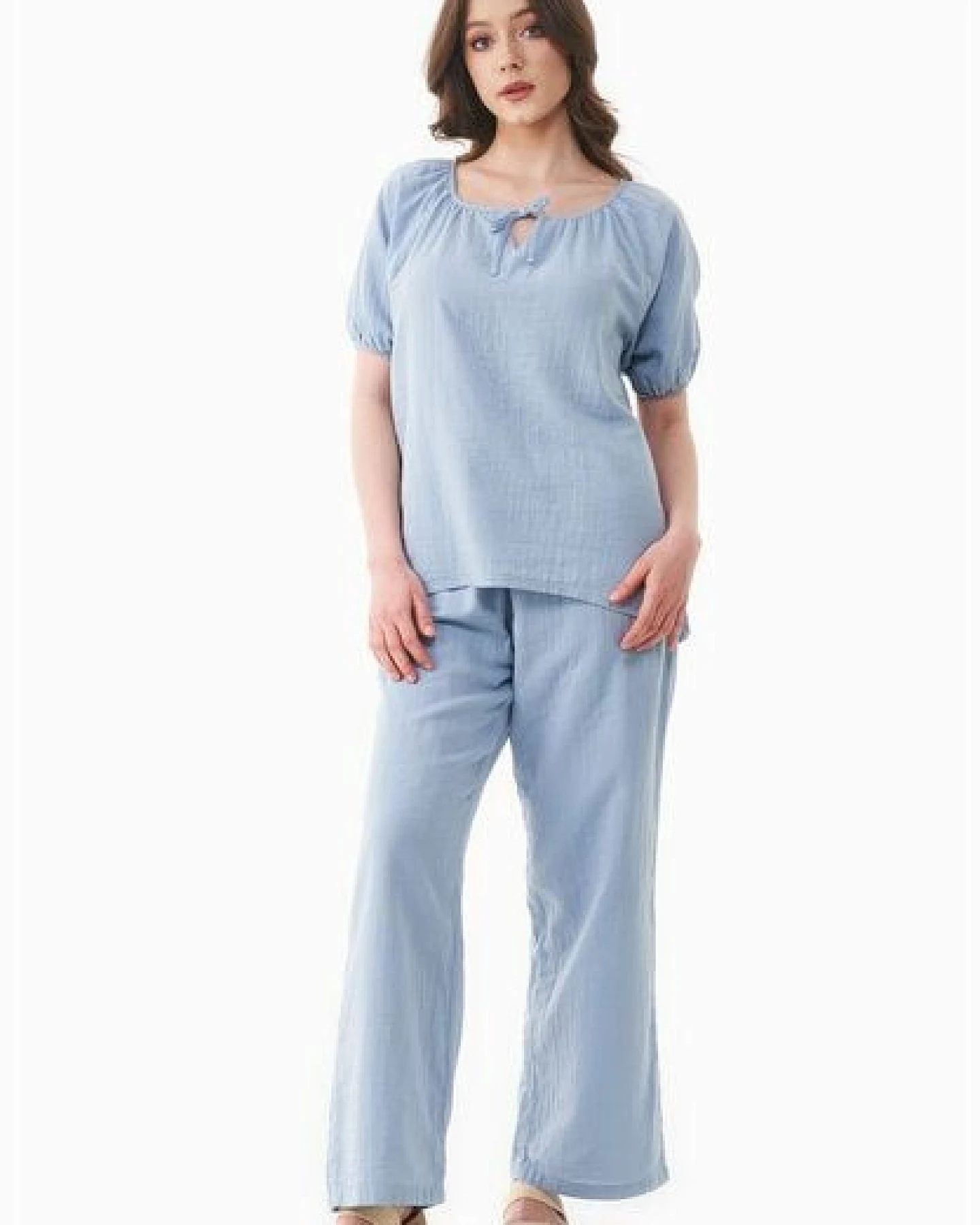 ORGANICATION Musselin Bluse aus Bio-Baumwolle – Ansicht 2