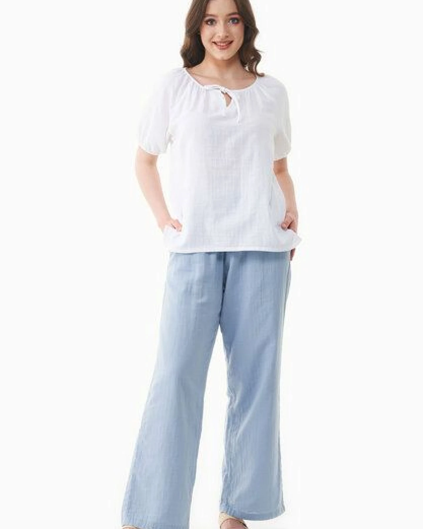 ORGANICATION Musselin Bluse aus Bio-Baumwolle – Ansicht 2