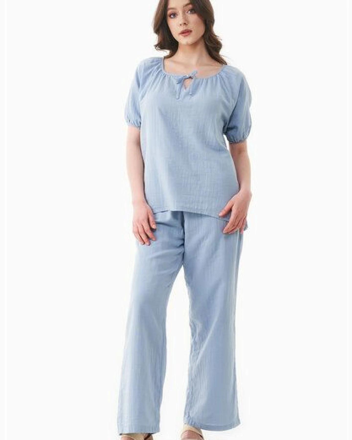 ORGANICATION Musselin Bluse aus Bio-Baumwolle – Ansicht 2