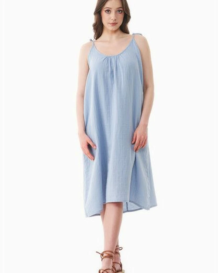 Produktseite: ORGANICATION Musselin Kleid aus Bio-Baumwolle