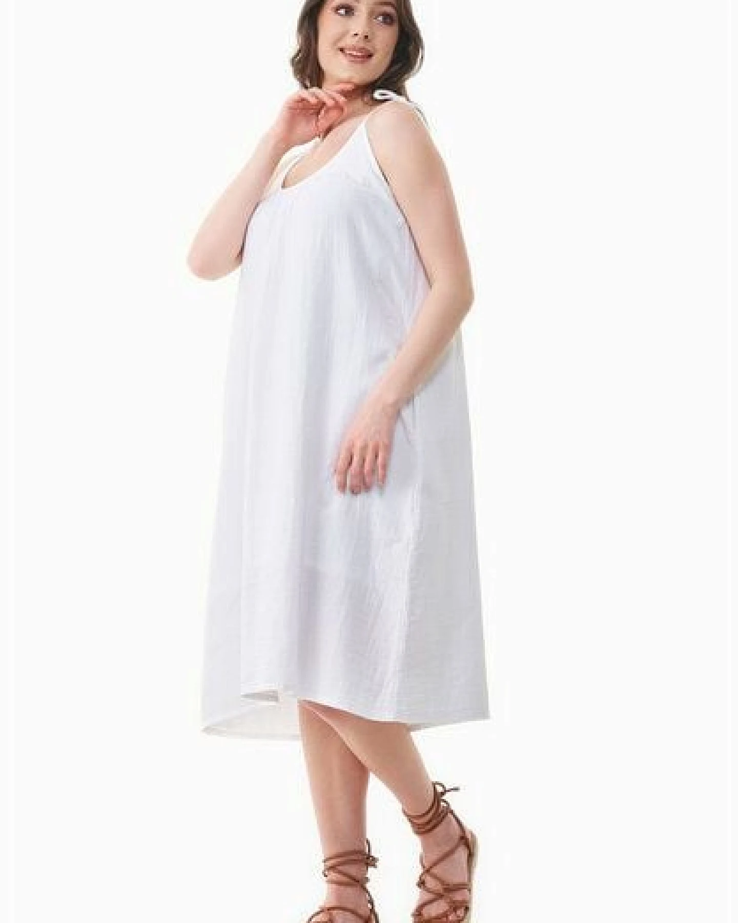 ORGANICATION Musselin Kleid aus Bio-Baumwolle – Ansicht 3