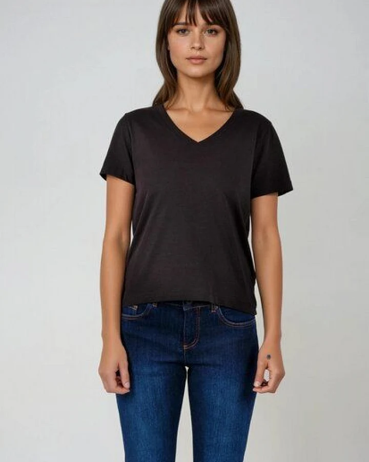 TORLAND Damen T-Shirt mit V- Ausschnitt ISLA
