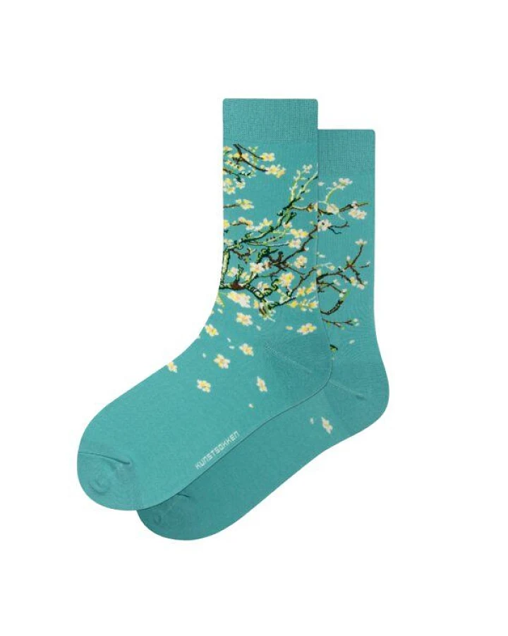 KUNSTSOKKEN Kunst Socken - Nahtlose Bunte Socken aus Bio-Baumwolle Mix - weihnachtsgeschenke für Künstler - Lustige Socken Geschenk