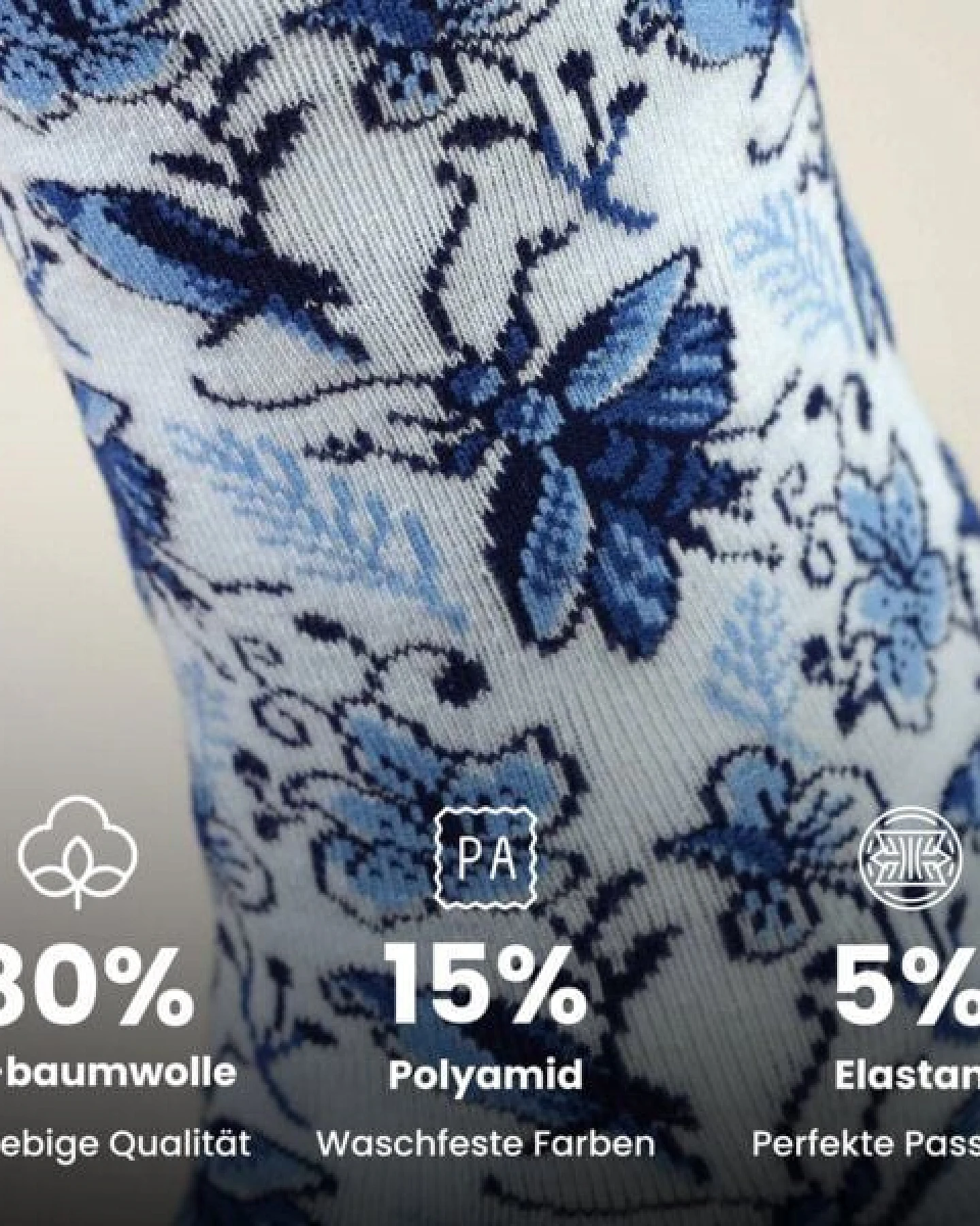 KUNSTSOKKEN Kunst Socken - Nahtlose Bunte Socken aus Bio-Baumwolle Mix - weihnachtsgeschenke für Künstler - Lustige Socken Geschenk – Ansicht 2