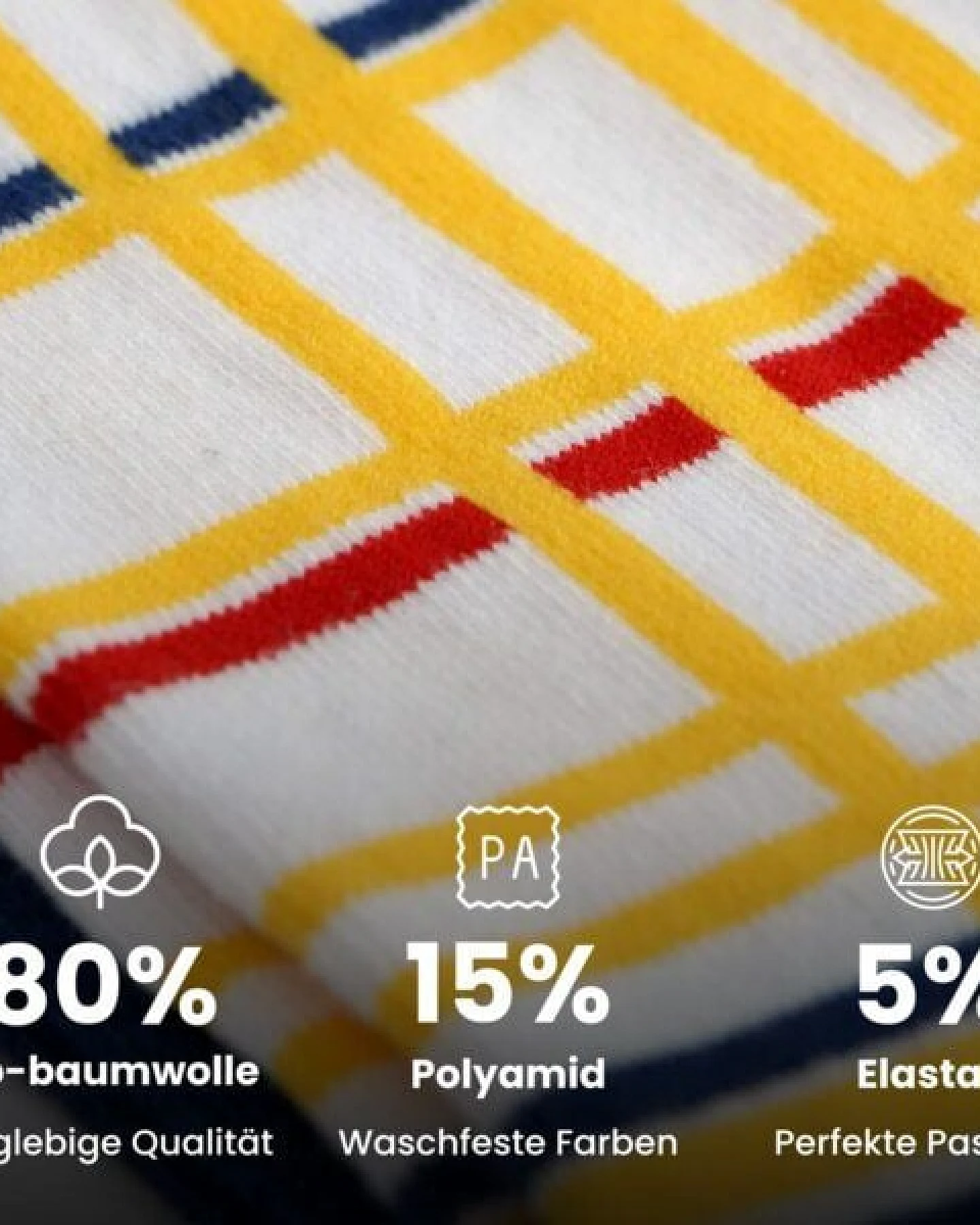 KUNSTSOKKEN Kunst Socken - Nahtlose Bunte Socken aus Bio-Baumwolle Mix - weihnachtsgeschenke für Künstler - Lustige Socken Geschenk – Ansicht 2