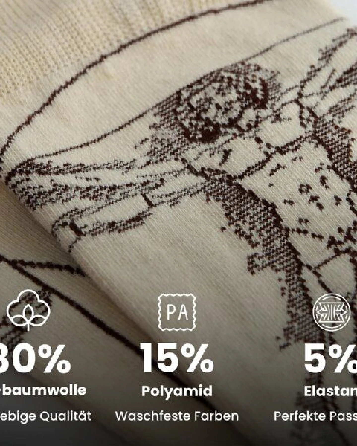 KUNSTSOKKEN Kunst Socken - Nahtlose Bunte Socken aus Bio-Baumwolle Mix - weihnachtsgeschenke für Künstler - Lustige Socken Geschenk – Ansicht 2