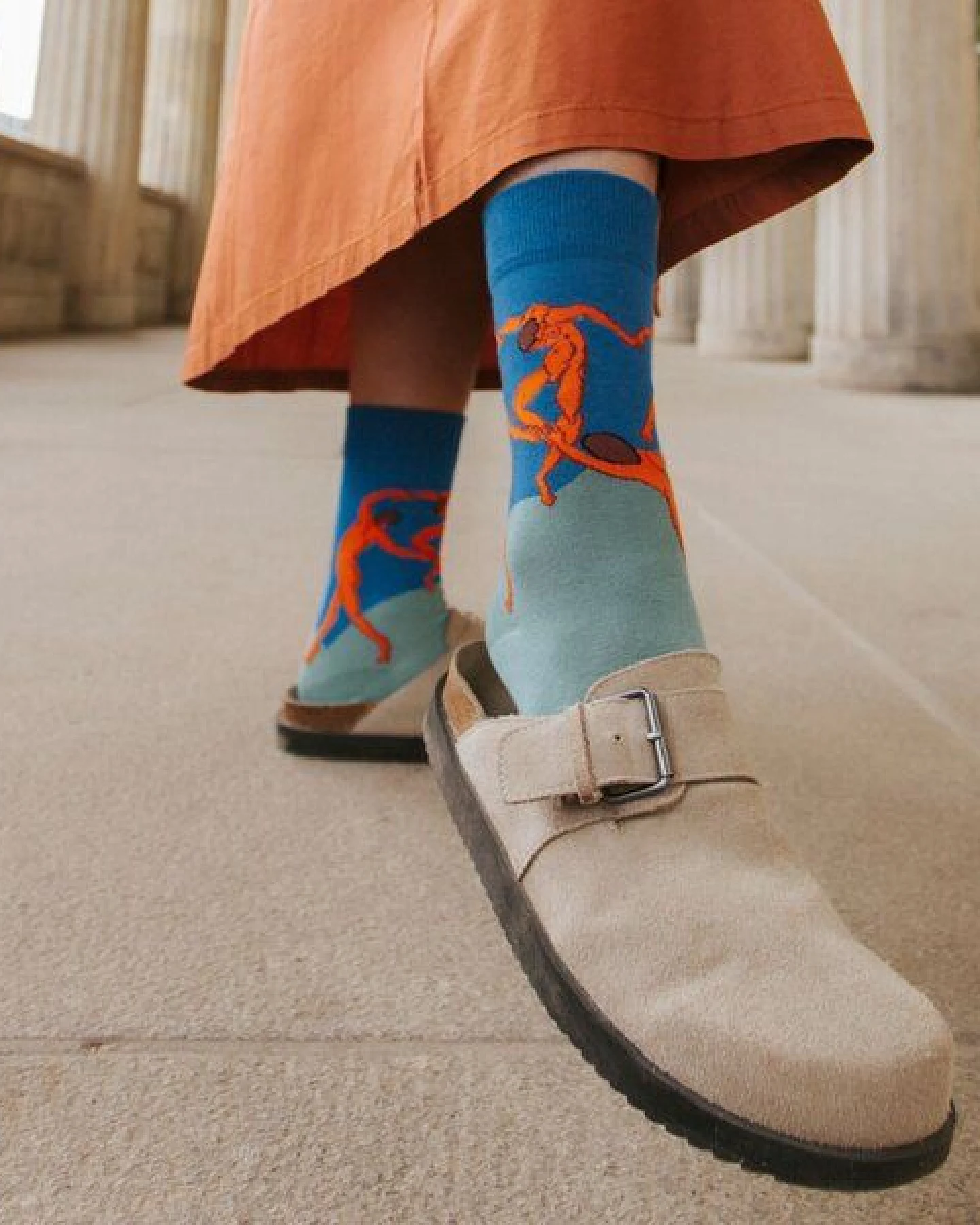KUNSTSOKKEN Kunst Socken - Nahtlose Bunte Socken aus Bio-Baumwolle Mix - weihnachtsgeschenke für Künstler - Lustige Socken Geschenk – Ansicht 4