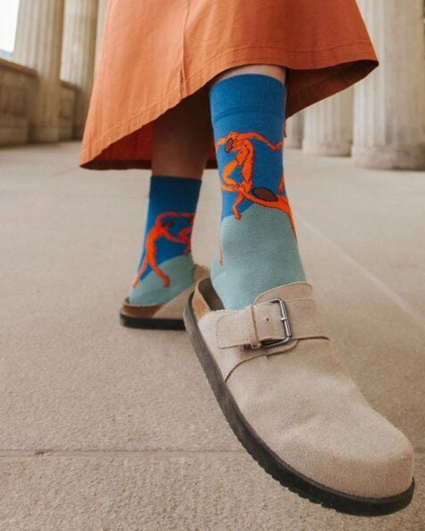 KUNSTSOKKEN Kunst Socken - Nahtlose Bunte Socken aus Bio-Baumwolle Mix - weihnachtsgeschenke für Künstler - Lustige Socken Geschenk – Ansicht 4