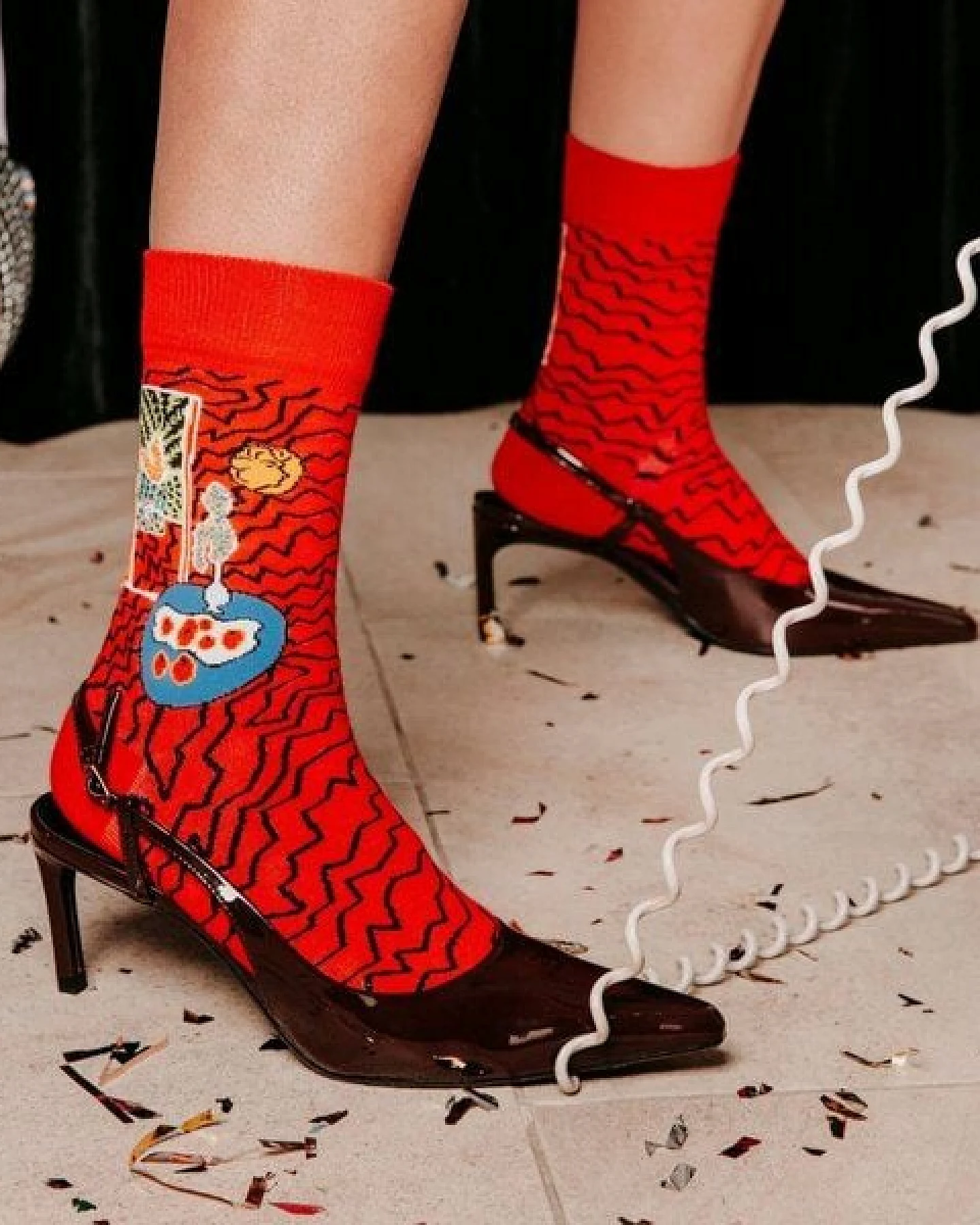 KUNSTSOKKEN Kunst Socken - Nahtlose Bunte Socken aus Bio-Baumwolle Mix - weihnachtsgeschenke für Künstler - Lustige Socken Geschenk – Ansicht 4