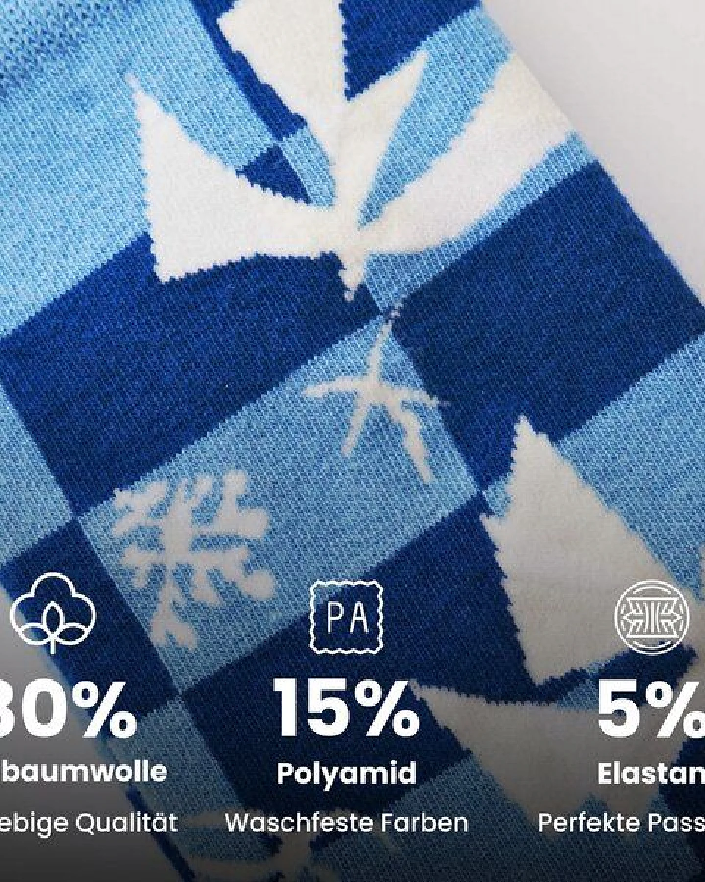 KUNSTSOKKEN Kunst Socken - Nahtlose Bunte Socken aus Bio-Baumwolle Mix - weihnachtsgeschenke für Künstler - Lustige Socken Geschenk – Ansicht 2