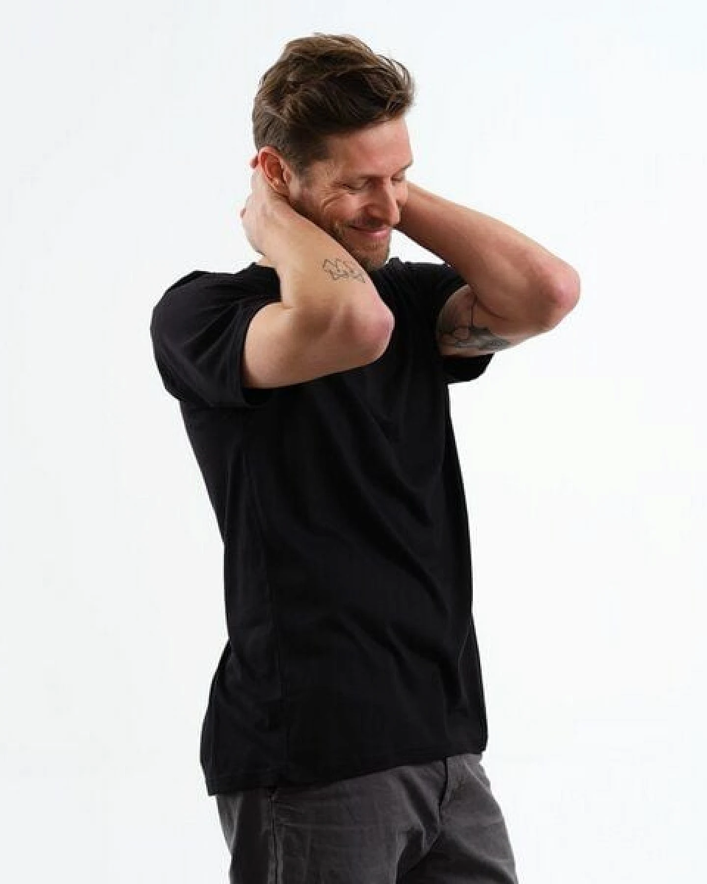 GARY MASH Herren Basic T-Shirt aus TENCEL Modal Mix – Ansicht 3