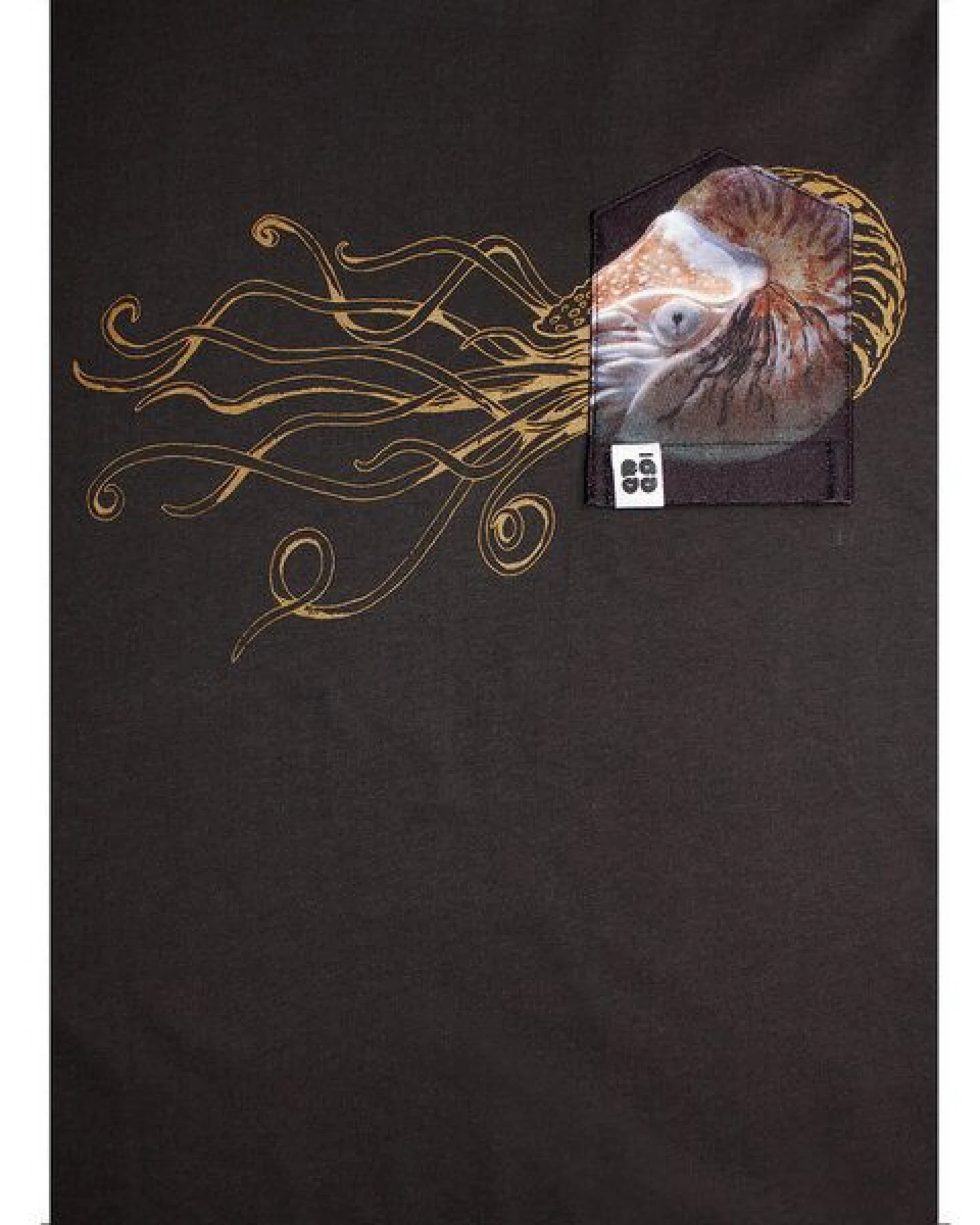 FÄDD Damen T-Shirt Rundhals aus Bio-Baumwolle "Nautilust BT" Schwarz – Ansicht 2