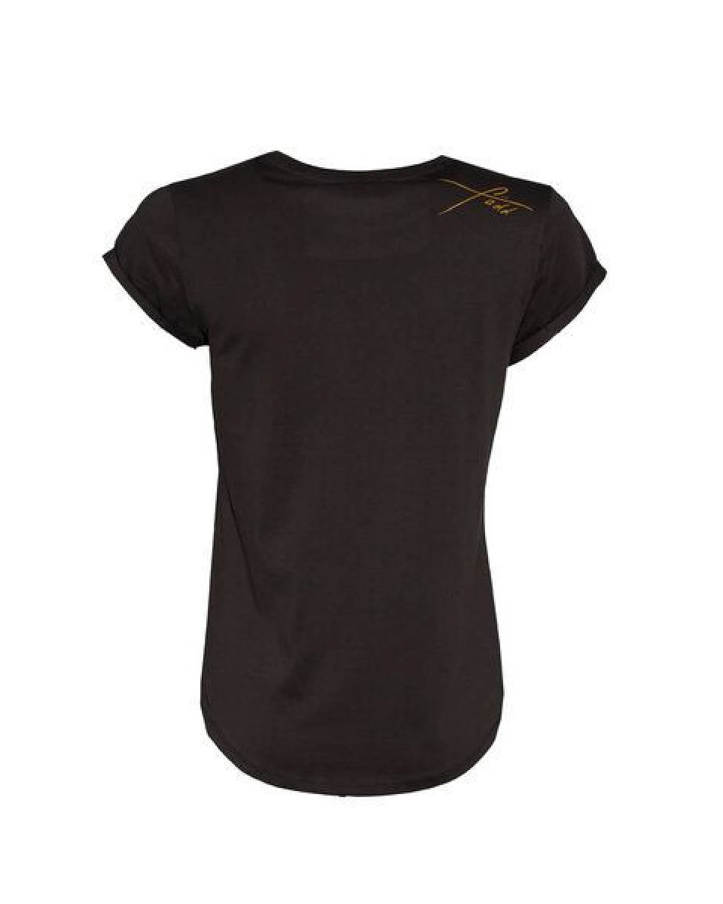 FÄDD Damen T-Shirt Rundhals aus Bio-Baumwolle "Nautilust BT" Schwarz – Ansicht 3