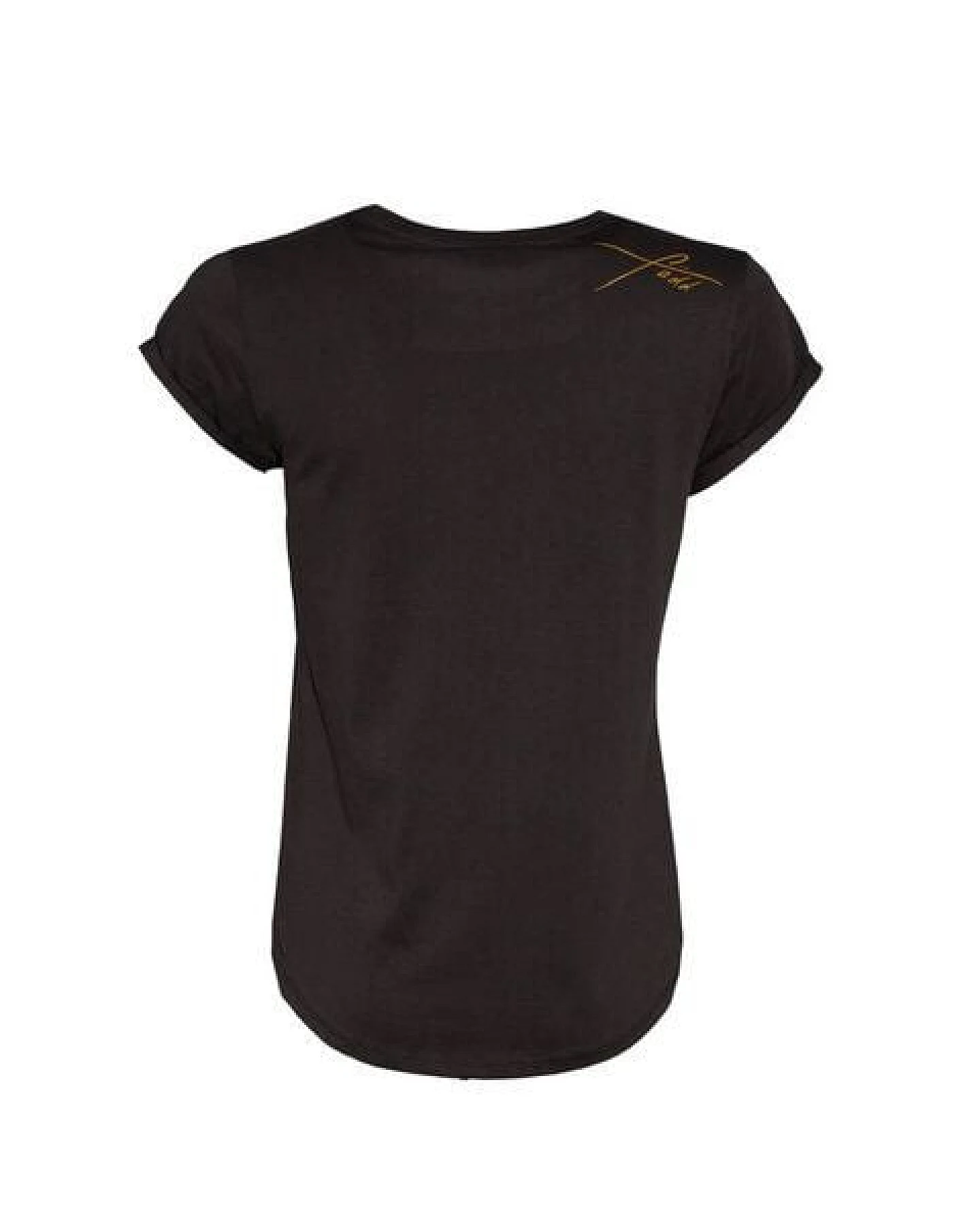 FÄDD Damen T-Shirt Rundhals aus Bio-Baumwolle "Nautilust BT" Schwarz – Ansicht 3