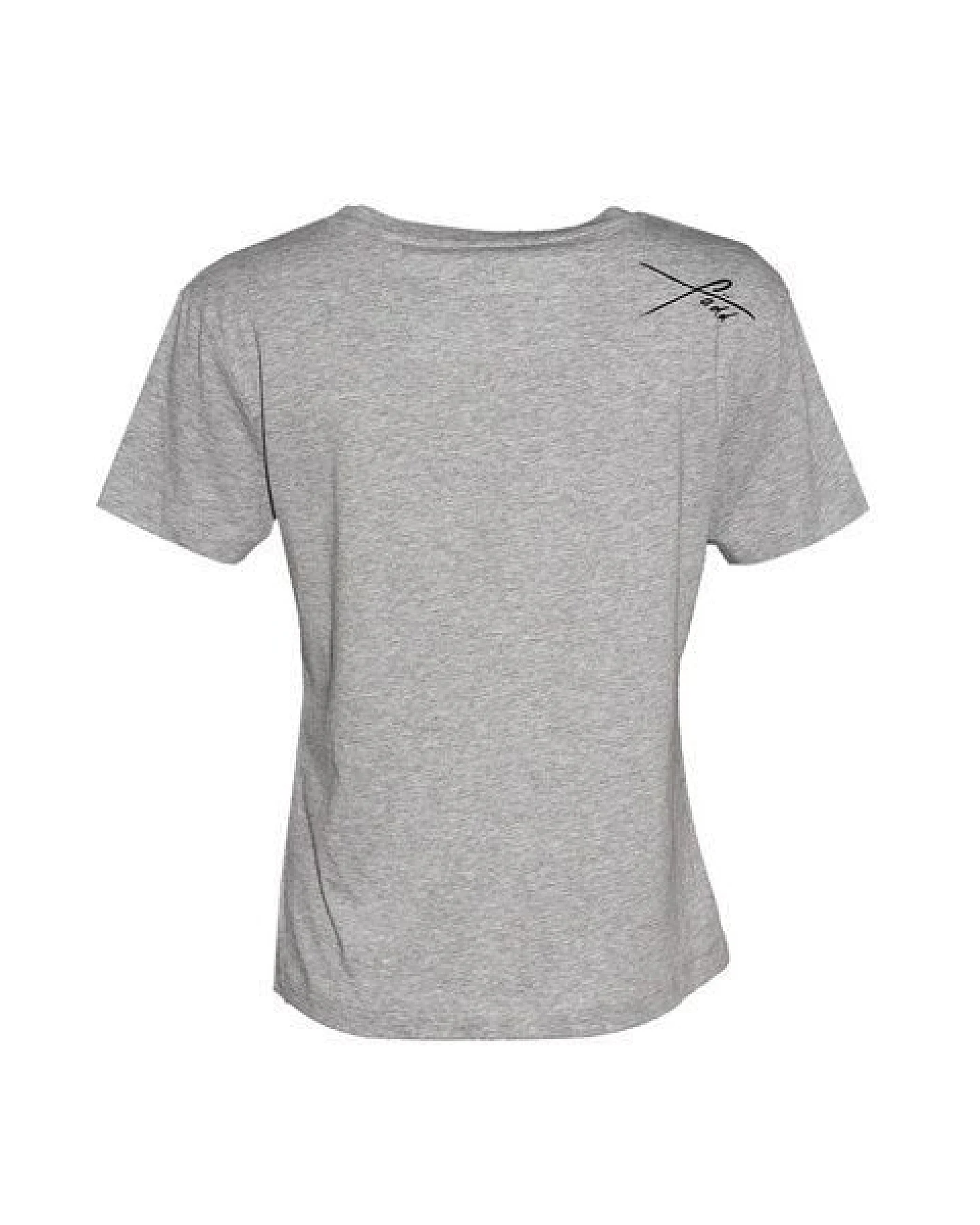 FÄDD Damen T-Shirt Rundhals aus Bio-Baumwolle "Krakenschirm BT" Grau – Ansicht 3