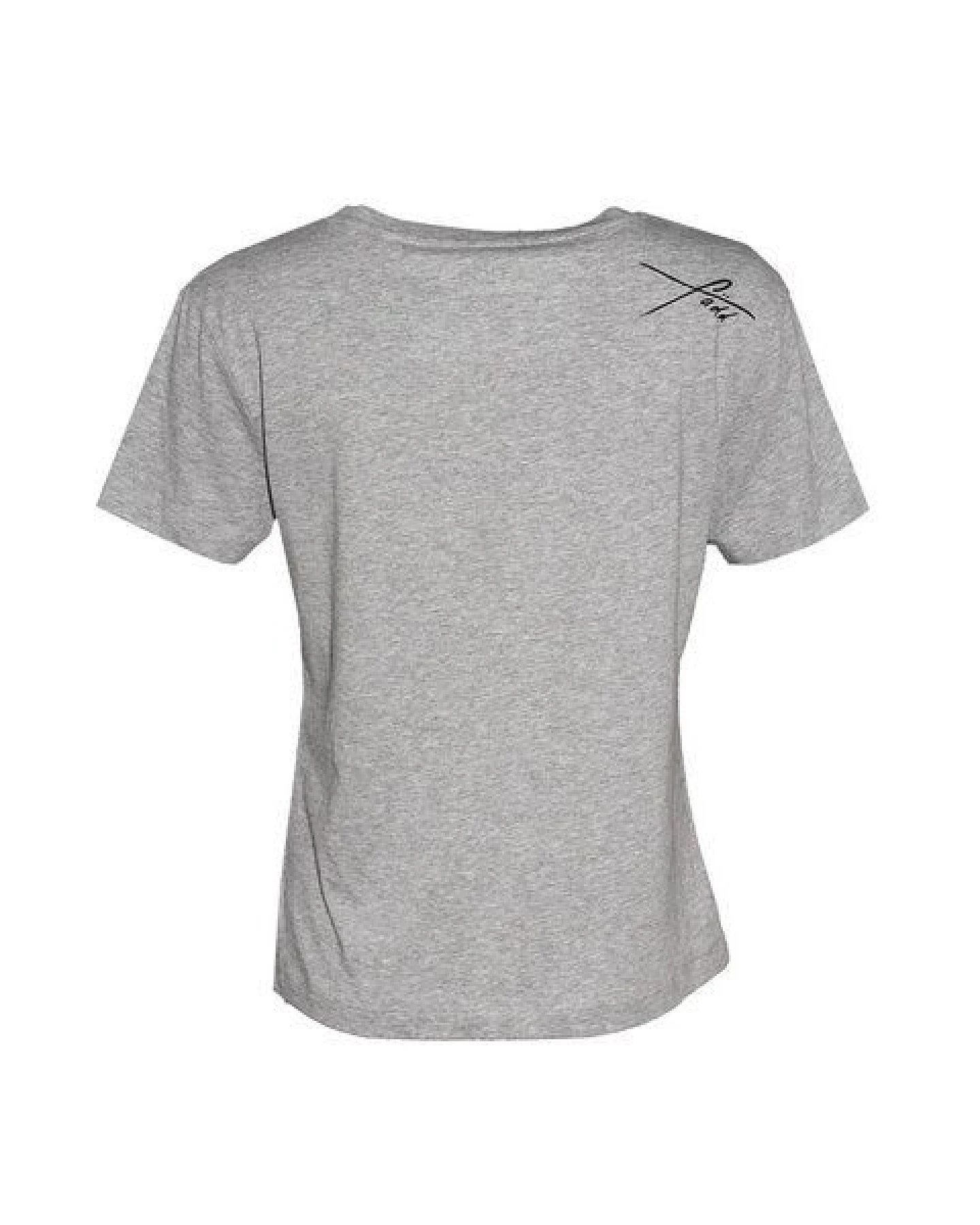 FÄDD Damen T-Shirt Rundhals aus Bio-Baumwolle "Krakenschirm BT" Grau – Ansicht 3