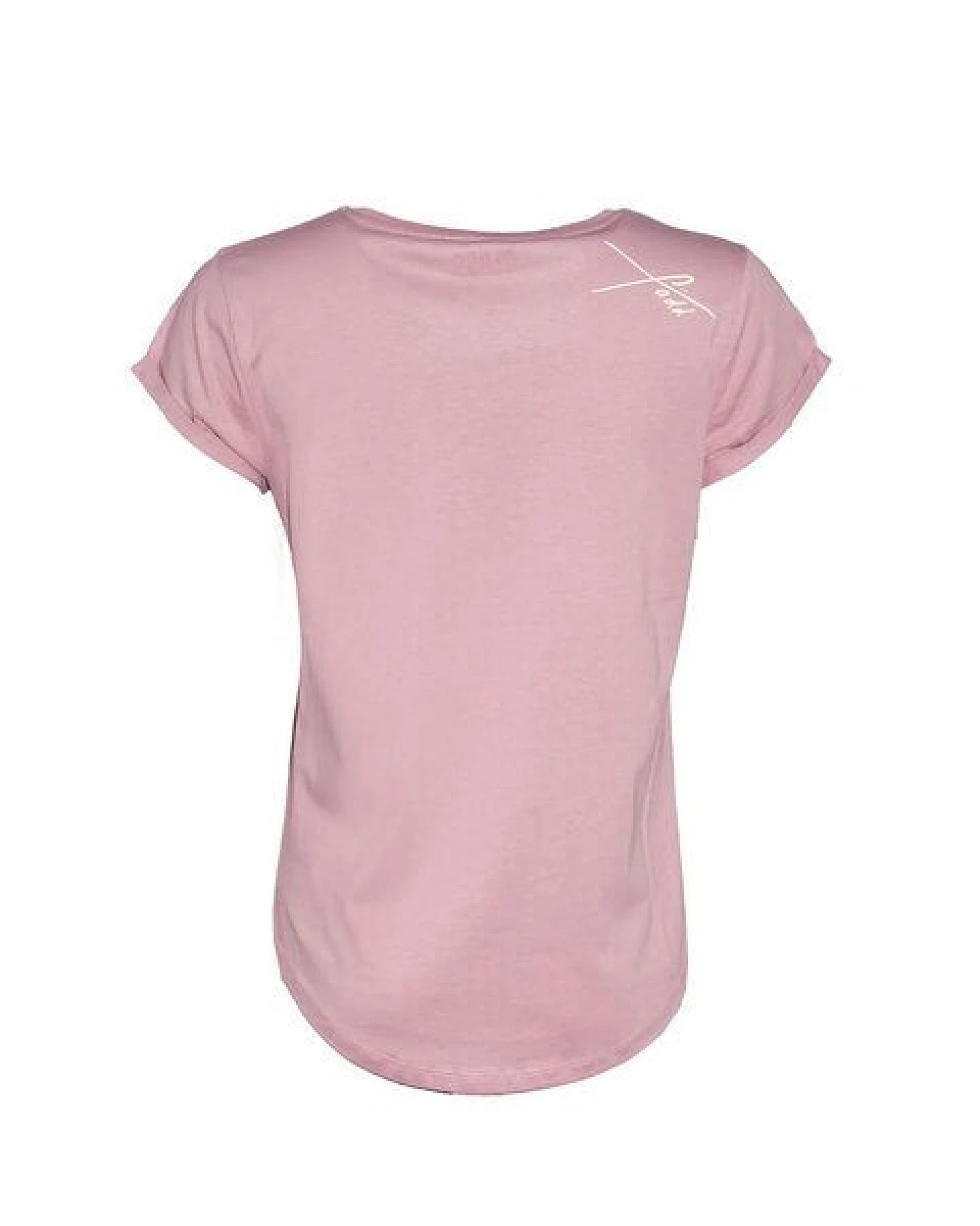 FÄDD Damen T-Shirt Rundhals aus Bio-Baumwolle "Blumenböhe BT" Rosa – Ansicht 3