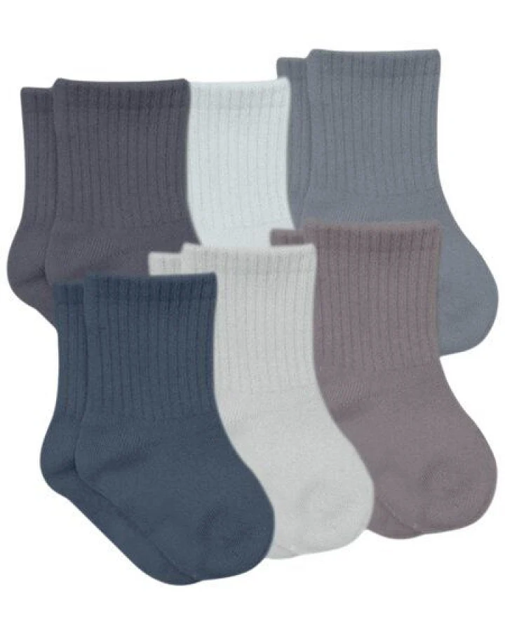 bistyle Socken 6er-Pack für Babys Babysocken Jungen Mädchen Kurzsocken gerippt