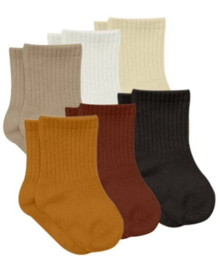 bistyle Socken 6er-Pack für Babys Babysocken Jungen Mädchen Kurzsocken gerippt