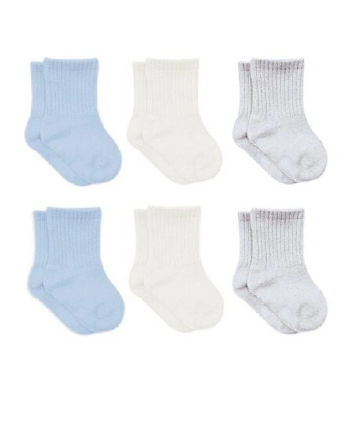 bistyle Socken 6er-Pack für Babys Babysocken Jungen Mädchen Kurzsocken gerippt – Ansicht 3