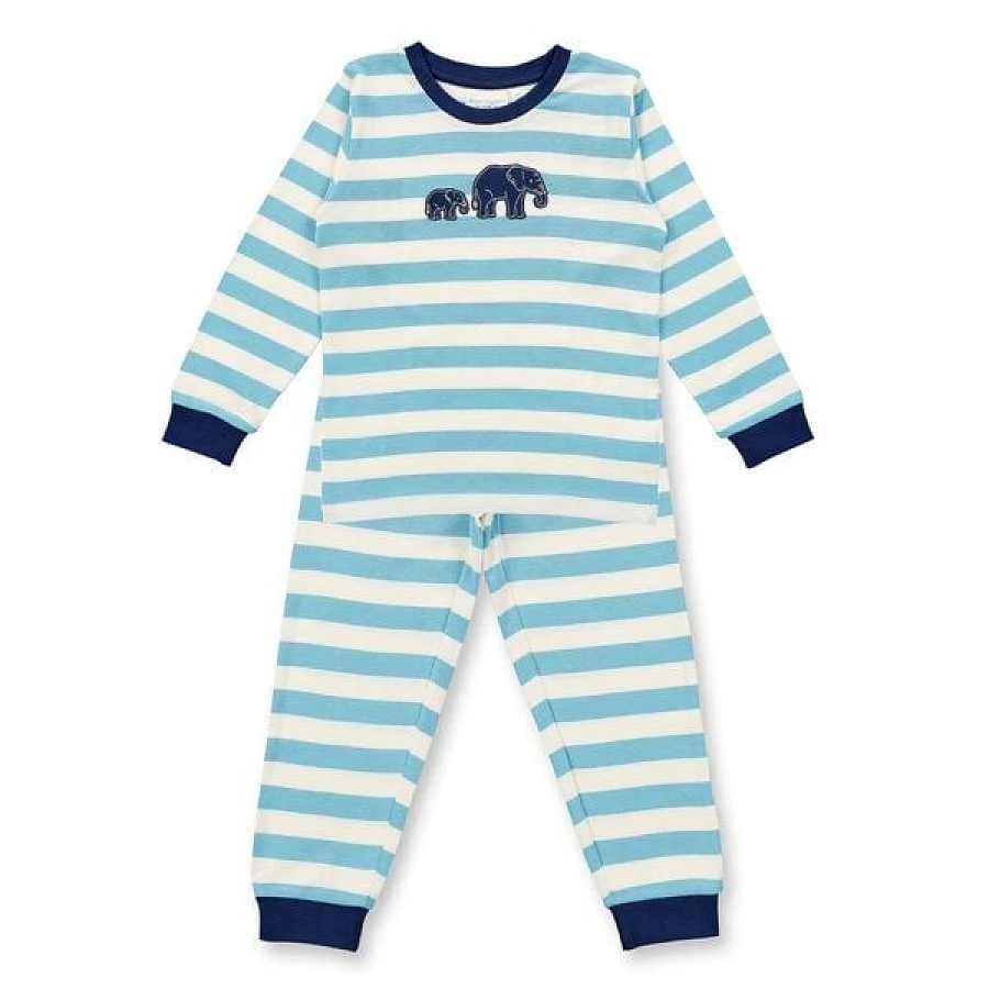 Aqua Stripes Elefants